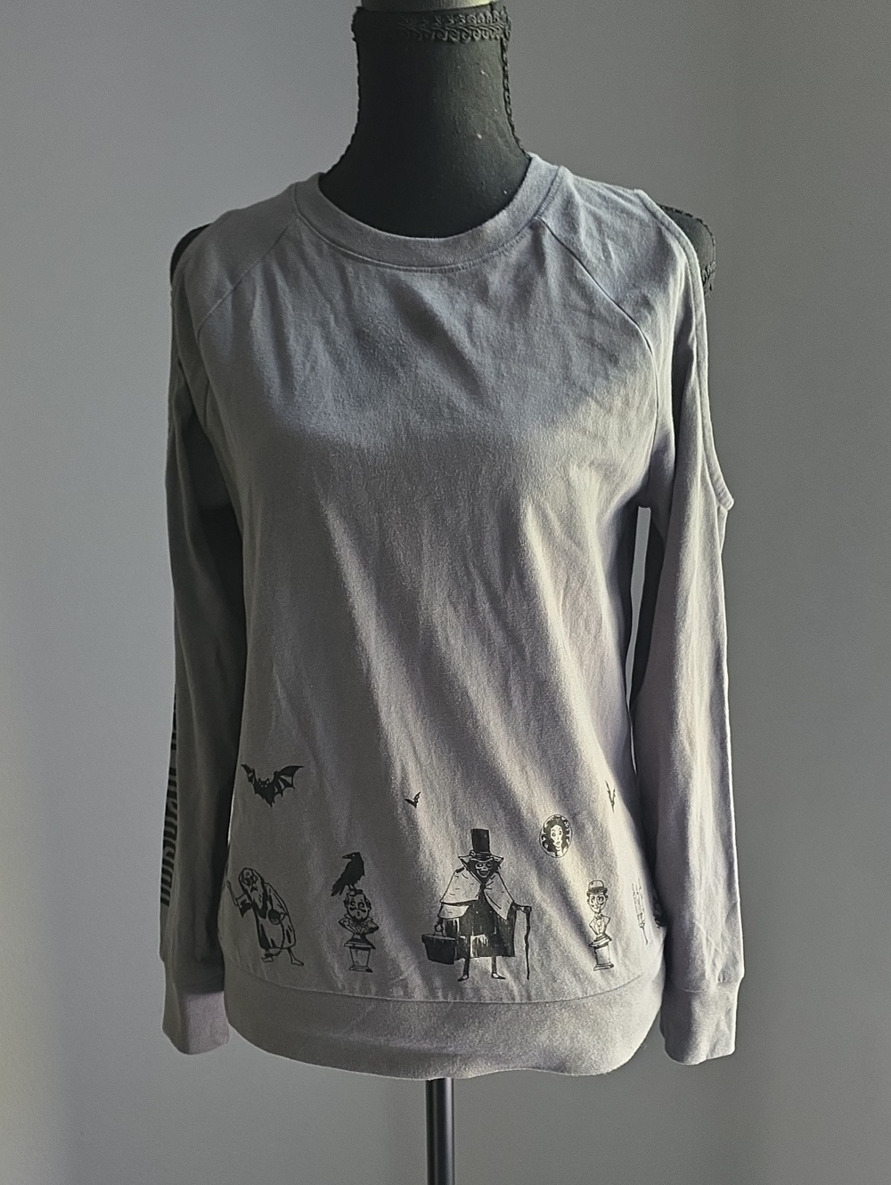 Disney Parks The Haunted Mansion Cold Shoulder Top 🖤✨